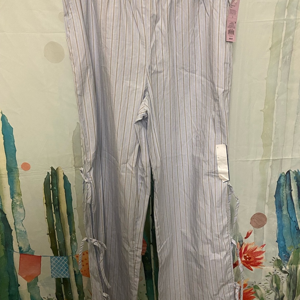 Wild Fable Striped Tie-Side Pants – Size Large – NWT